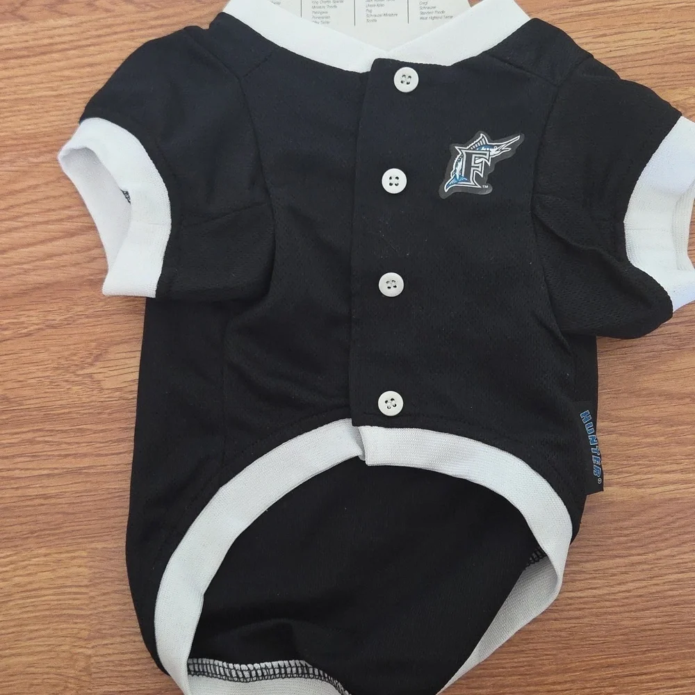 MLB Florida Marlins Pet Jersey Sz M Dog Shirt HUNTER Miami Baseball NWT